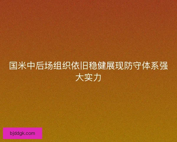 国米中后场组织依旧稳健展现防守体系强大实力